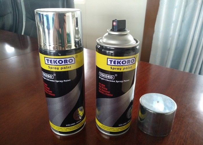 درجه 1 چسبندگی رنگ اسپری کروم اسپری اسپری رنگ درخشش بالا برای چوب فلزی و پلاستیک